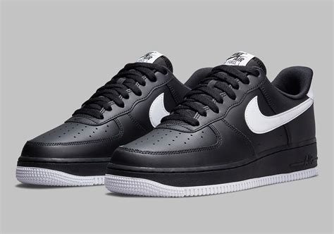 nike air force 1 low zwart wit|nike air force 1 low white.